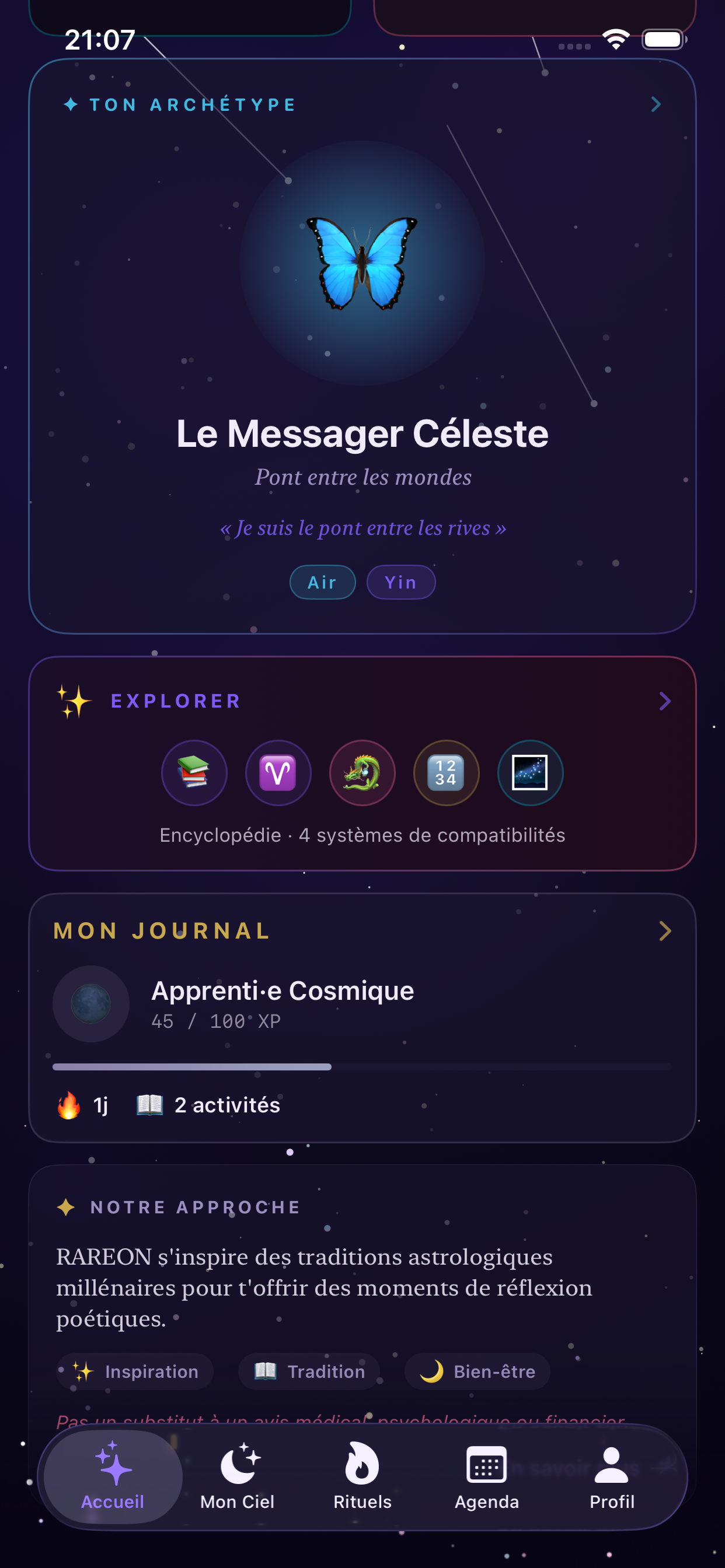 RAREON sur iPhone
